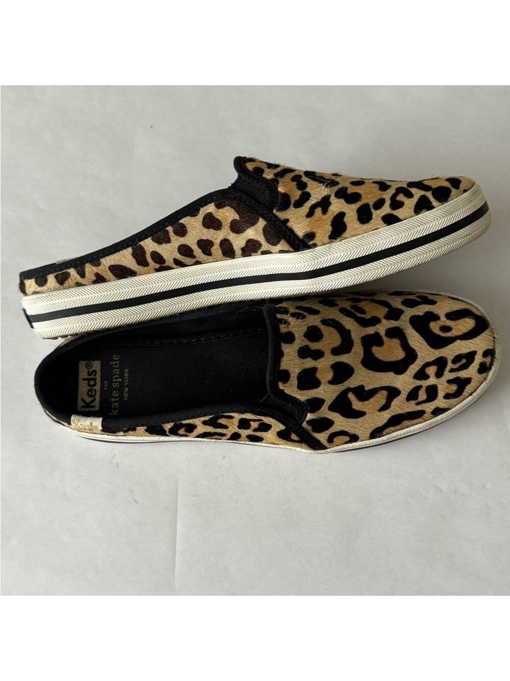 Kate Spade Keds Double Decker Leopard Mule Sneaker 7 - Picture 3 of 7